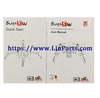 LinParts.com - MJX BUGS 5 W 4K Brushless Drone Spare Parts: English manual - Click Image to Close