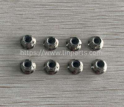 LinParts.com - MJX Hyper Go H16E H16H H16P RC Truck Spare Parts: M40 M4 nut(8PCS)