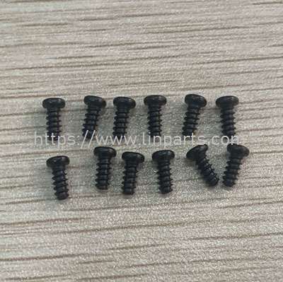 LinParts.com - MJX Hyper Go H16E H16H H16P RC Truck Spare Parts: M2664 Round Head Flat Socket Screw (12PCS)