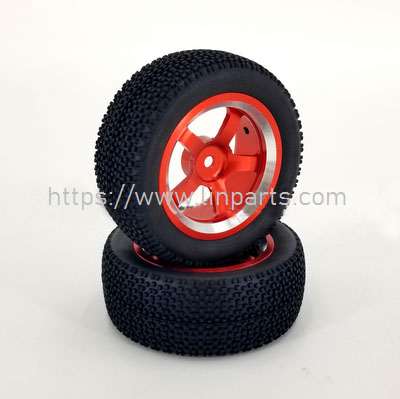 LinParts.com - MJX Hyper Go H16E H16H H16P RC Truck Spare Parts: Upgrade metal tires Red