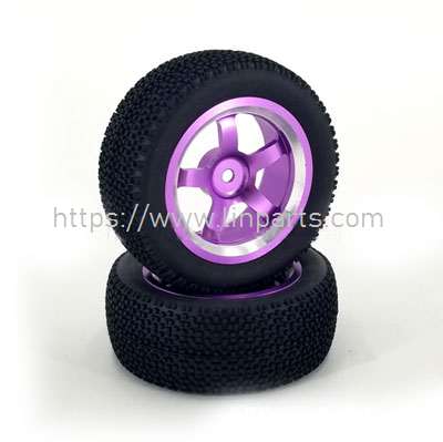 LinParts.com - MJX Hyper Go H16E H16H H16P RC Truck Spare Parts: Upgrade metal tires Purple