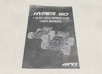 LinParts.com - MJX Hyper Go H16E H16H H16P RC Truck Spare Parts: English instruction manual
