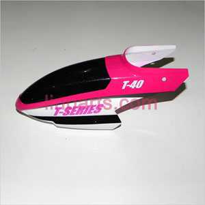 MJX T40 Spare Parts: Head cover\Canopy(pink)