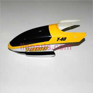MJX T40 Spare Parts: Head cover\Canopy(yellow)