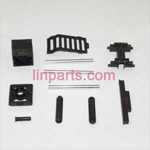 LinParts.com - MJX T40 Spare Parts: Fixed set of the main metal body, SERVO and tail big pipe