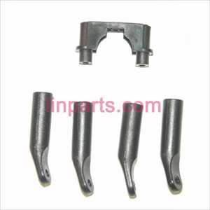 LinParts.com - MJX T40 Spare Parts: Fixed set of tail support pipe and decorative set