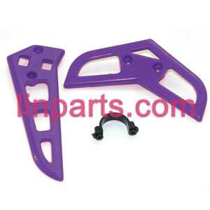 LinParts.com - MJX RC Helicopter T41 T41C Spare Parts:tail decorative set(Purple) - Click Image to Close