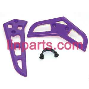 LinParts.com - MJX RC Helicopter T41 T41C Spare Parts:tail decorative set(Purple)