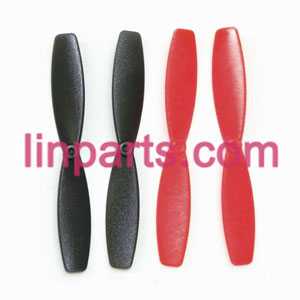 MJX RC QuadCopter Helicopter X100 Spare Parts:main blades(Red-Black)(Red)