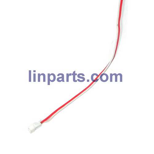 LinParts.com - MJX X500 2.4G 6 Axis 3D Roll FPV Quadcopter Real-time Transmission Spare Parts: Main motor cable(Red + white line