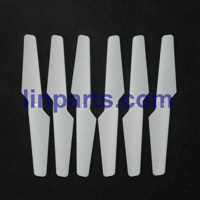 LinParts.com - MJX X600 2.4G 6-Axis Headless Mode Spare Parts: Main blades set[White] - Click Image to Close