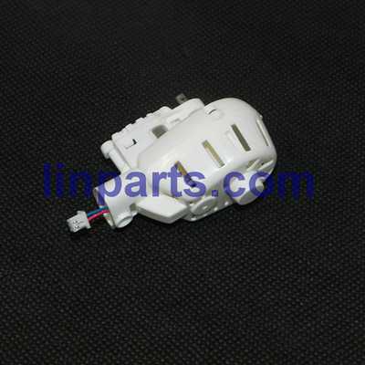 LinParts.com - MJX X600 2.4G 6-Axis Headless Mode Spare Parts: lid after the main+Motor deck+bearing+Hollow tube + gear+Main motor White[blue/red line] - Click Image to Close