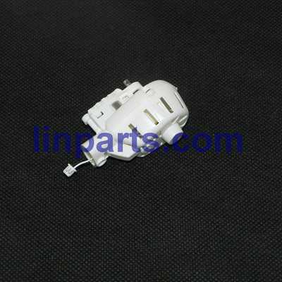 LinParts.com - MJX X600 2.4G 6-Axis Headless Mode Spare Parts: lid after the main+Motor deck+bearing+Hollow tube + gear+Main motor White[black/white line] - Click Image to Close