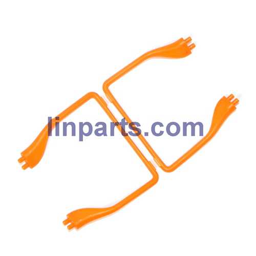LinParts.com - MJX X705C 6-Axis 2.4G Helicopters Quadcopter C4005 WiFi FPV Camera RC Gyro Drone Spare Parts: Support plastic bar (2 pcs)[Orange] - Click Image to Close