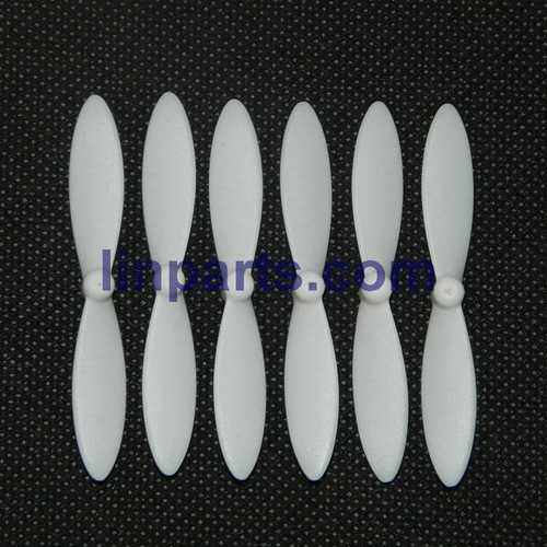 MJX X800 2.4G Remote Control Hexacopter 6 Axis Gyro 3D Roll Stumbling UFO Spare Parts: Main blades set[White]