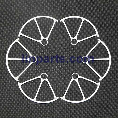LinParts.com - MJX X800 2.4G Remote Control Hexacopter 6 Axis Gyro 3D Roll Stumbling UFO Spare Parts: Outer frame[White]