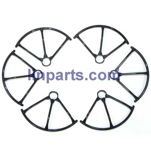 LinParts.com - MJX X800 2.4G Remote Control Hexacopter 6 Axis Gyro 3D Roll Stumbling UFO Spare Parts: Outer frame[Black]