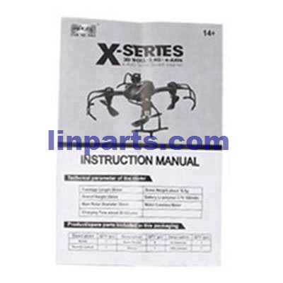 MJX X902 Spider X-SERIES Mini RC Quadcopter Spare Parts: Manual book