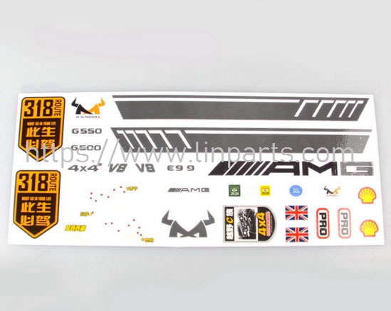 LinParts.com - MN86KS RC Car Spare Parts: UV sticker - Click Image to Close