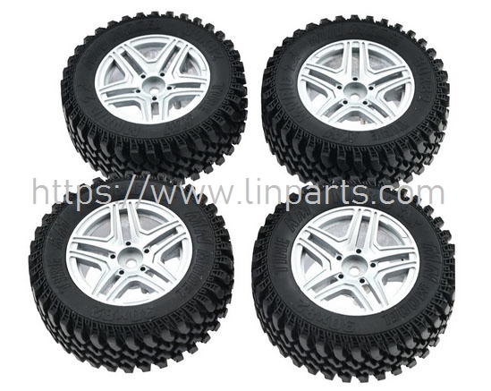 LinParts.com - MN86KS RC Car Spare Parts: Metal tire sleeve silvery