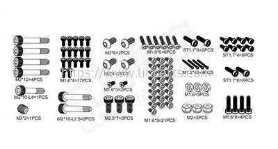 LinParts.com - Omphobby M2 EXPLORE/V2 RC Helicopter Spare Parts: Screw pack - Click Image to Close