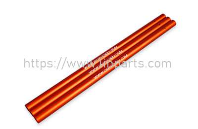 Omphobby M2 2020 Version RC Helicopter Spare Parts: 2020 Version Aluminum tail pipe Orange