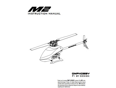 Omphobby M2 2019 Version RC Helicopter Spare Parts: English manual [Dropdown]