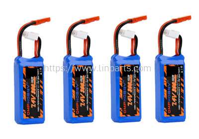 LinParts.com - Omphobby T720 RC Airplane Spare Parts: 7.4V 300mAh Battery 4pcs