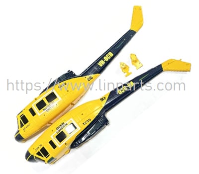 RC ERA C032 Body shell set (Yellow/blue) - UH1 Huey RC Helicopter spare parts RC ERA C032 Body shell set (Yellow/blue) - UH1 Huey RC Helicopter spare parts