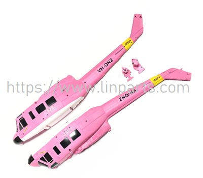 RC ERA C032 Body shell set (Pink) - UH1 Huey RC Helicopter spare parts RC ERA C032 Body shell set (Pink) - UH1 Huey RC Helicopter spare parts