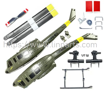 RC ERA C032 parts set (military green) - UH1 Huey RC Helicopter spare parts RC ERA C032 parts set (military green) - UH1 Huey RC Helicopter spare parts