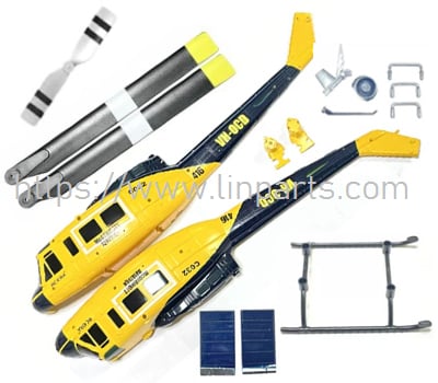RC ERA C032 parts set (yellow-blue) - UH1 Huey RC Helicopter spare parts RC ERA C032 parts set (yellow-blue) - UH1 Huey RC Helicopter spare parts