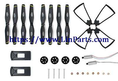 SG700 RC Quadcopter Spare Parts: motor (1pcs forward +1pcs reverse) +2pcs Battery 3.7V 900mAh+2 set blades + 1 set protective frame + 8pcs bearing +4pcs gear+4pcs spindle