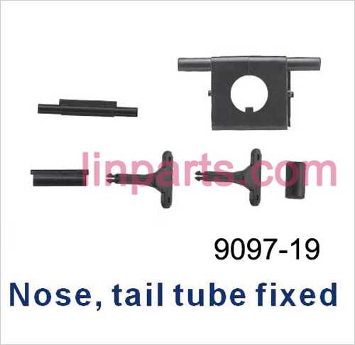 Shuang Ma 9097 Spare Parts: Fixed Set Nose tail tube fixed