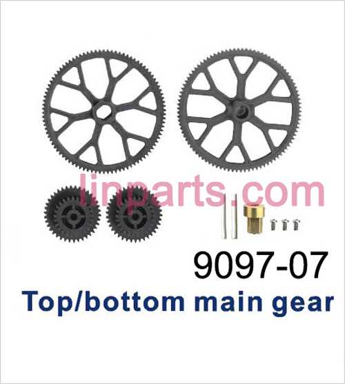 Shuang Ma 9097 Spare Parts: Top/bottom main gear A&B