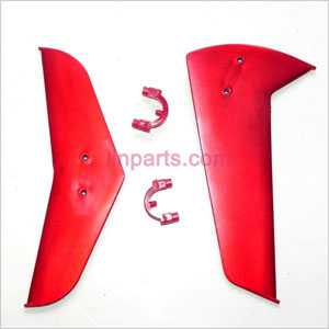 LinParts.com - Shuang Ma 9115 Spare Parts: Tail decorative set(Red) - Click Image to Close