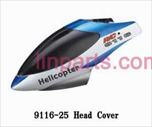 LinParts.com - Shuang Ma/Double Hors 9116 Spare Parts: Head coverCanopy(Blue) - Click Image to Close