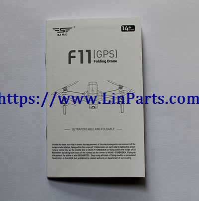 LinParts.com - SJ R/C F11 F11 PRO RC Drone Spare Parts: English manual book