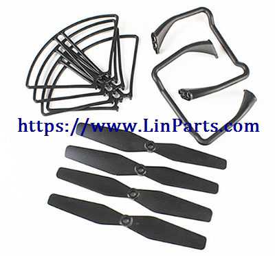 SJ R/C S20W RC Quadcopter Spare Parts: Main blade + Undercarriage + Protection frame