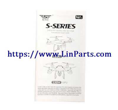 SJ R/C S20W RC Quadcopter Spare Parts: English manual [Dropdown]
