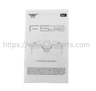 LinParts.com - SJRC F5S PRO+ RC Drone Spare Parts: English manual book