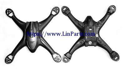 LinParts.com - SJ R/C S30W RC Quadcopter Spare Parts: Upper cover + Bottom cover[Black] - Click Image to Close