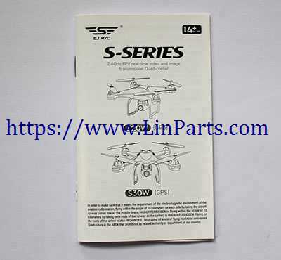 LinParts.com - SJ R/C S30W RC Quadcopter Spare Parts: English manual [Dropdown]