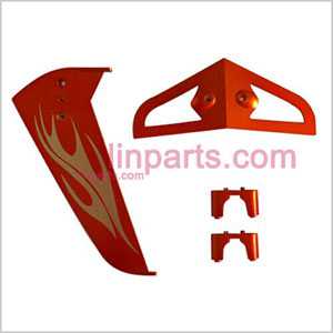 LinParts.com - SYMA S031 S031G Spare Parts: Tail decoration(Orange) - Click Image to Close