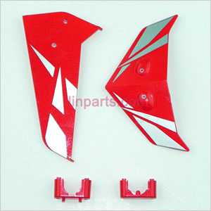 LinParts.com - SYMA S033 S033G Spare Parts: Tail decorative set(Red) - Click Image to Close