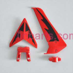 LinParts.com - SYMA S107 S107C S107G Spare Parts: tail decoration Red