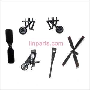 LinParts.com - SYMA S113 S113G Spare Parts: Fixed decorative set and wheel set