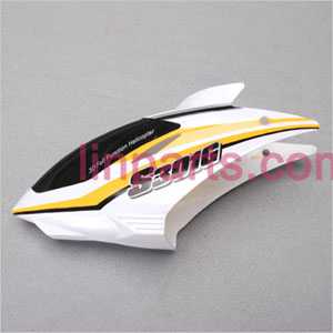 SYMA S301 S301G Spare Parts: Head cover\Canopy(Yellow/white)