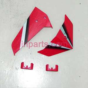 LinParts.com - SYMA S301 S301G Spare Parts: Tail decorative set(Red/white)