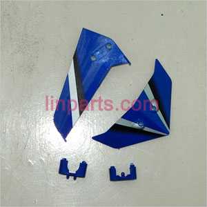 LinParts.com - SYMA S301 S301G Spare Parts: Tail decorative set(Blue/white)